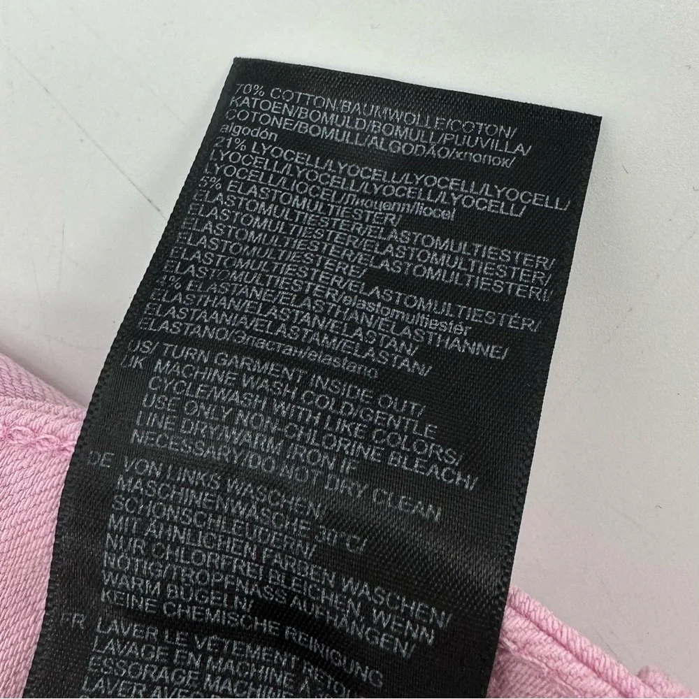 NYDJ Jeans Curves 360 Women's 26 Pink Slim Straight Ankle Stretch cfoz2637-read